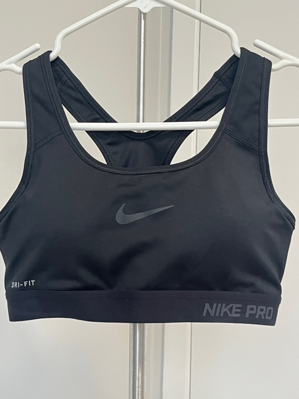 Nike Black Dri-FIT Nike Pro Racerback Sports Bra